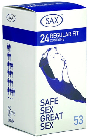 Regular Fit 24 Pack Condoms by SAX - Condoms