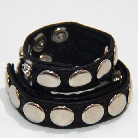 8 Snap Cock and Ball Strap Leather by BDStyle - Ball and Cock Toys