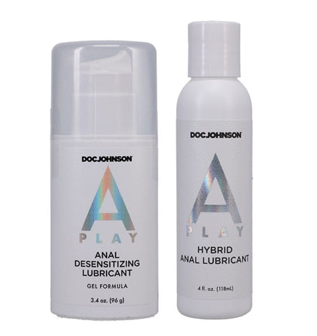 A-Play Double Down 2-Piece Set by Doc Johnson - Anal Lubes
