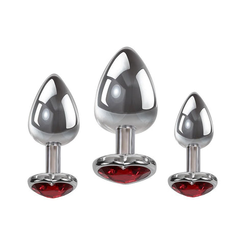 Three Hearts Gem Anal Plug Collection - Butt Plugs