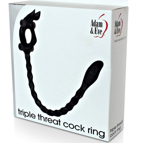 Triple Threat TPR Cock Ring by Adam & Eve - Cock Rings