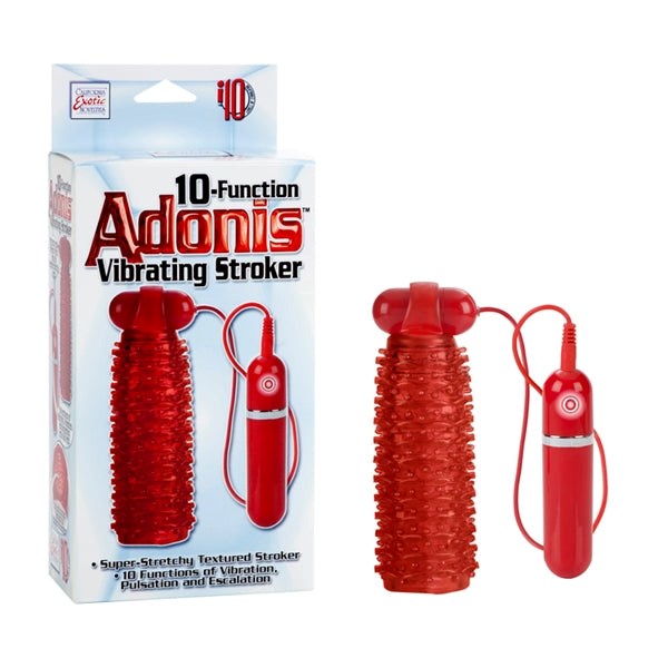 Adonis Vibrating Stroker 10 Function - - Masturbators and Strokers