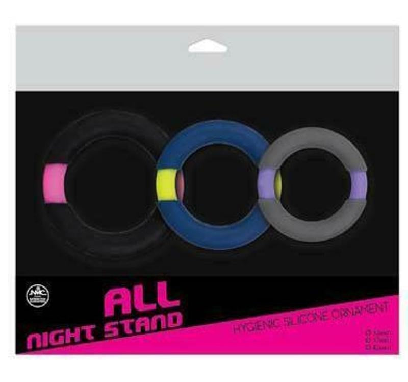 All Night Stand 3 Cock Ring Set - - Cock Ring Sets