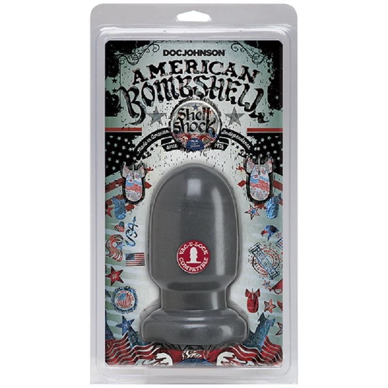 American Bombshell Shell Shock Gunmetal Small - - Anal Dildos