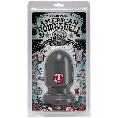 Shell Shock Anal Plug Gun Metal by Doc Johnson - Anal Dildos