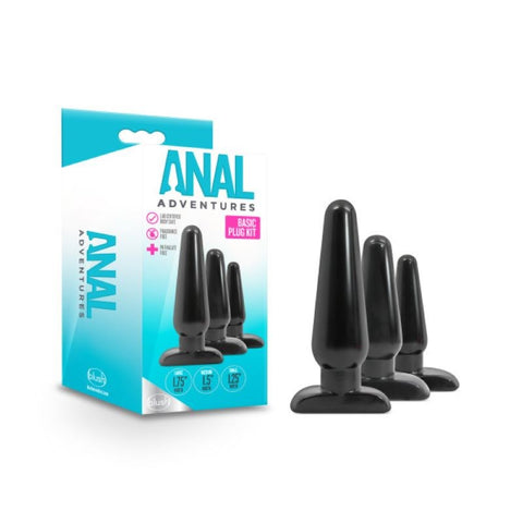 Anal Adventures Basic Plug Kit by Blush Novelties - Butt Plugs