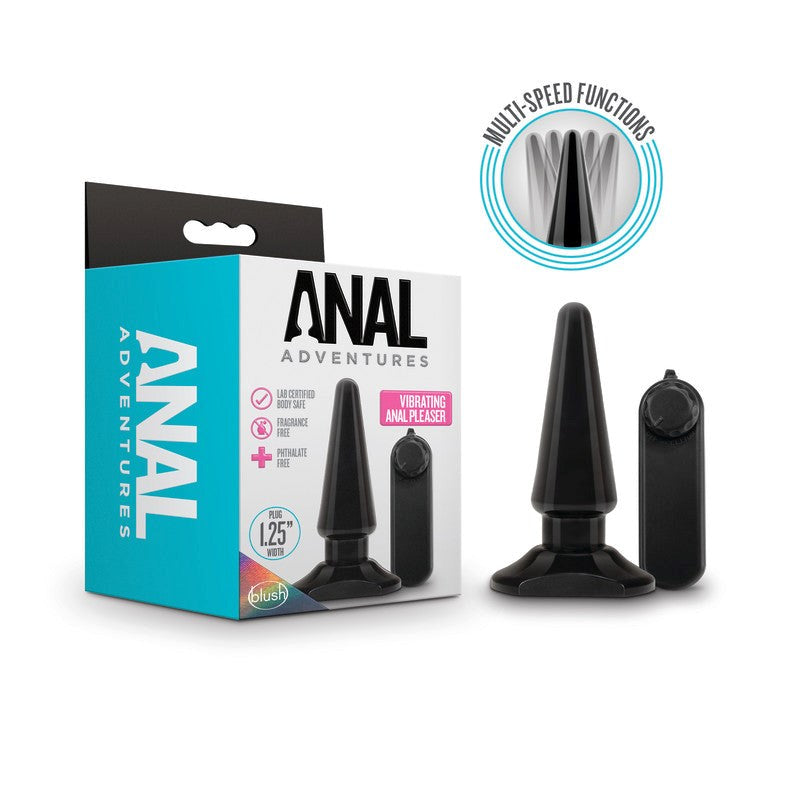 Anal Adventures Basic Vibrating Anal Pleaser - - Butt Plugs