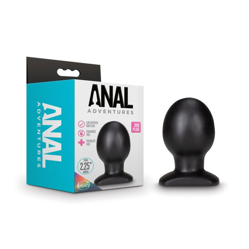 Anal Adventures Orb Plug - Black - - Butt Plugs