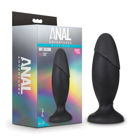 Anal Adventures Platinum Silicone Rocket Plug - Butt Plugs