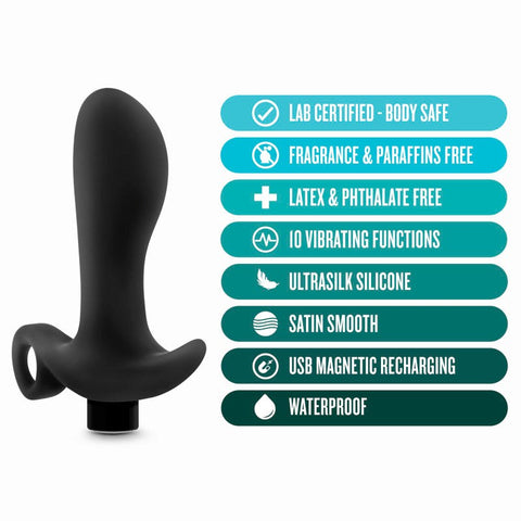 Anal Adventures Platinum Silicone Prostate Massager 01 - Prostate Toys