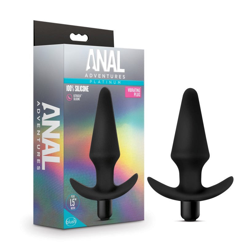 Anal Adventures Platinum Vibrating Plug - - Butt Plugs