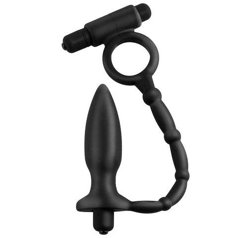 Anal Fantasy Collection Ass Kicker with Cockring - Butt Plugs