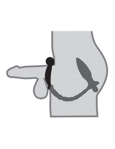 Anal Fantasy Collection Ass Kicker with Cockring - Butt Plugs