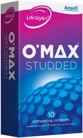 LifeStyles O-Max Condoms 10 Pack by Ansell - Condoms