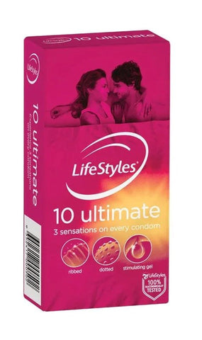 LifeStyles Ultimate 10-Pack Rubber by Ansell - Condoms