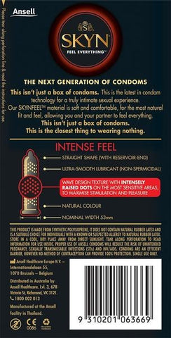 Intense Feel 10's Condom by Ansell - Condoms