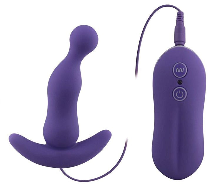 Aphrodisia Curved Vibrating Anal Plug Pink - - Prostate Toys