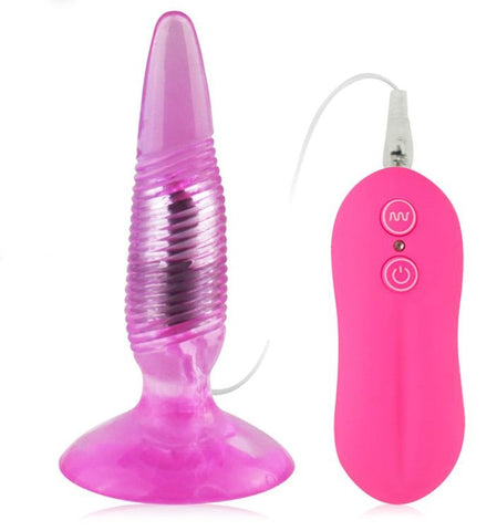 Twister Vibrating Butt Plug Pink by Aphrodisia - Butt Plugs
