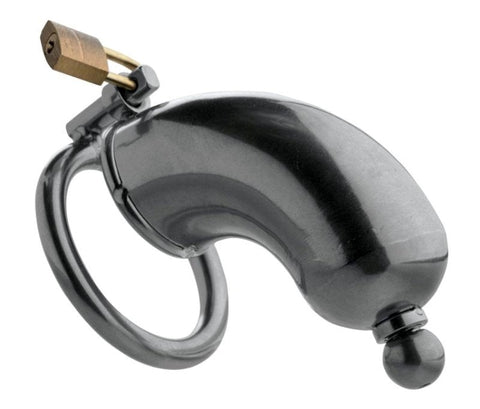 Armor Chastity Cage With Urethral Insert by XR Brands - Penis Plugs