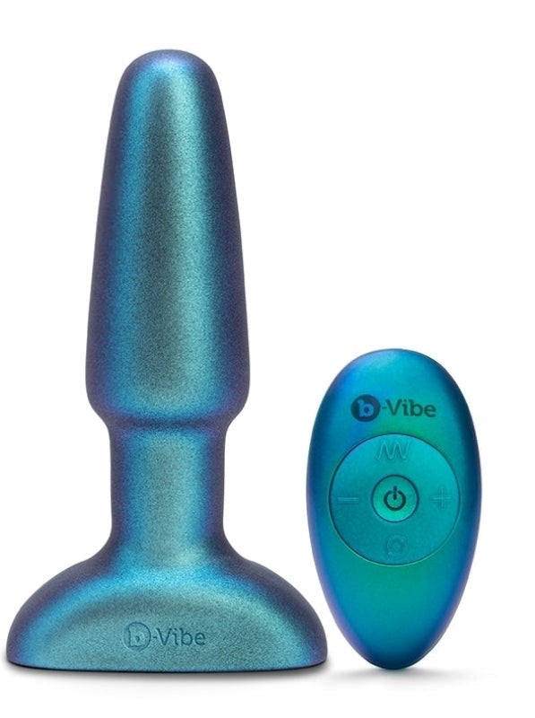 b-Vibe Rimming Plug 2 Space Teal Limited Edition - - Anal Vibrators