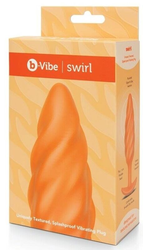 b-Vibe Swirl Texture Plug - - Butt Plugs