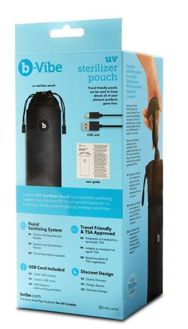 UV Sterilizer Pouch Adult Toy Cleaner by B-Vibe - Adult Toy Cleaner