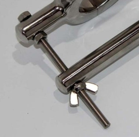 Ball Stretcher and Crusher by Hell's Couture - Ball and Cock Toys