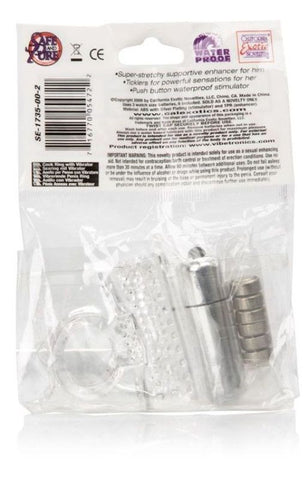 Vibrating Action Enhancer Cock Ring by California Exotics - Cock Rings