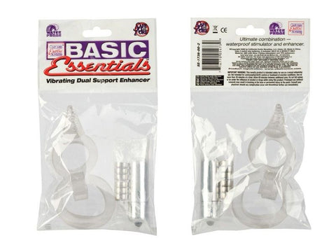 Vibrating Dual Support Enhancer Cock Ring - Cock Rings