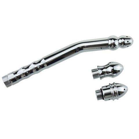 Bend Anal Cleaner With 3 Interchangeable Heads by BDStyle - Enemas and Douches
