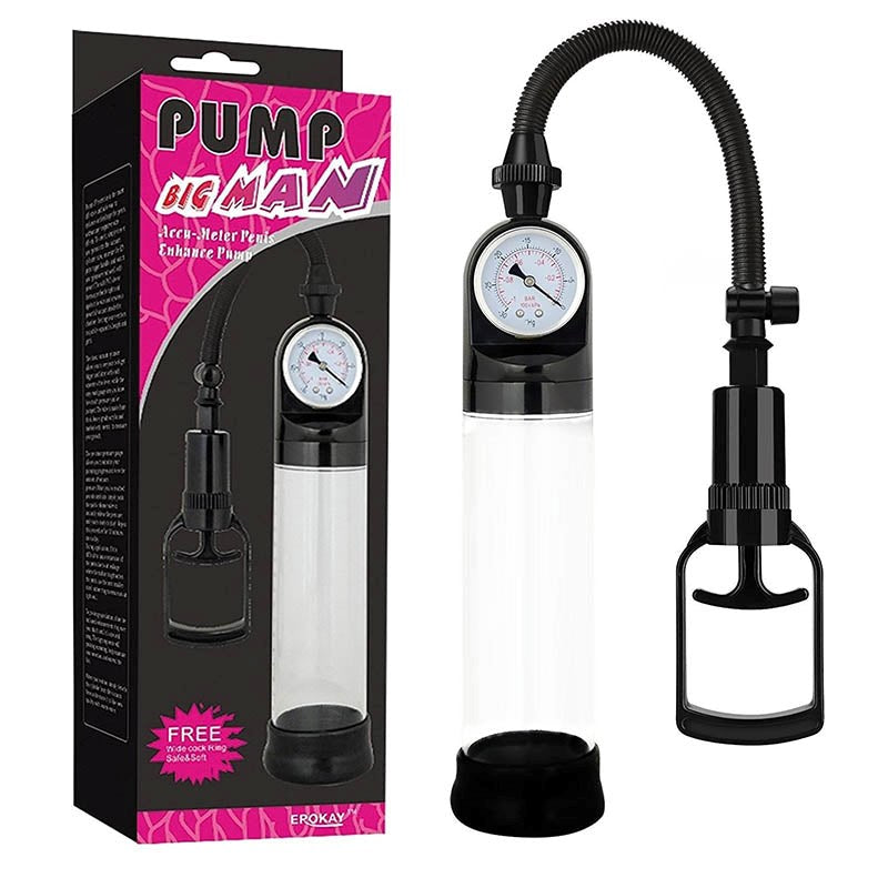 Big Man Penis Pump With Accu-Meter - - Pumps, Extenders and Sleeves