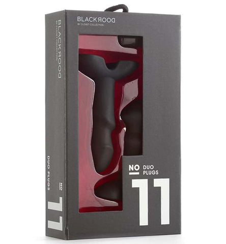 Black Door No 11 Duo Plugs by Closet Collection Toys - Prostate Toys