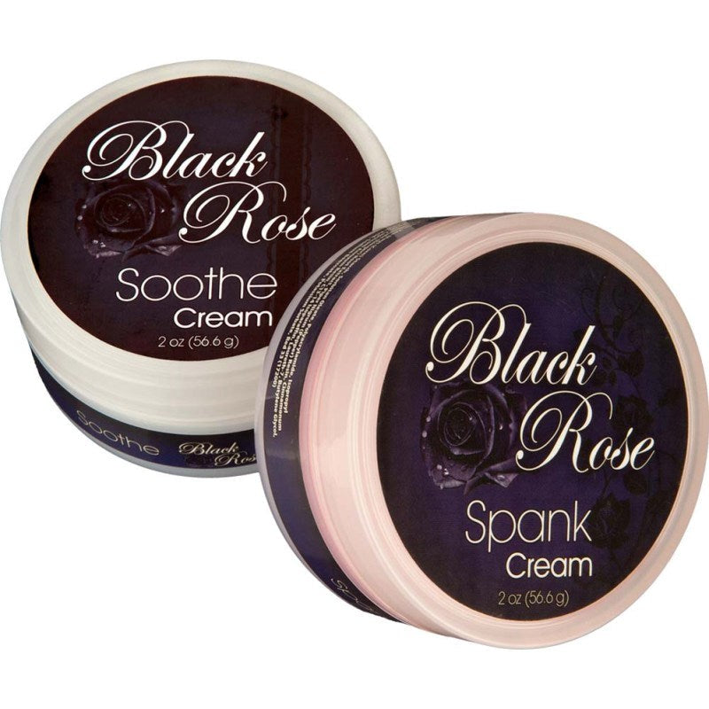 Black Rose Spank and Soothe Erotic Creams - - Delay and Excite Sprays