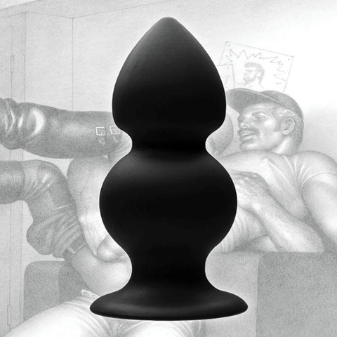 Black Silicone Suction Cup Anal Plug by XR Brands - Butt Plugs