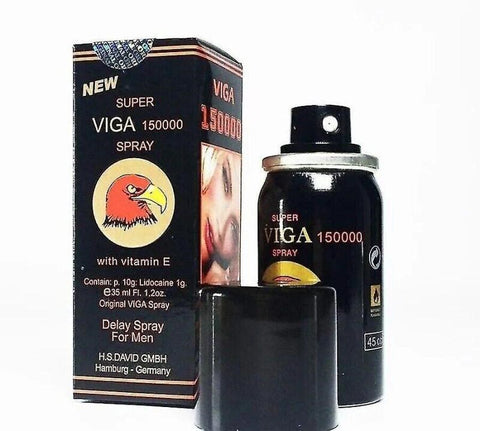 Black Viga 150000 Delay Spray by BDStyle - Delay and Excite Sprays