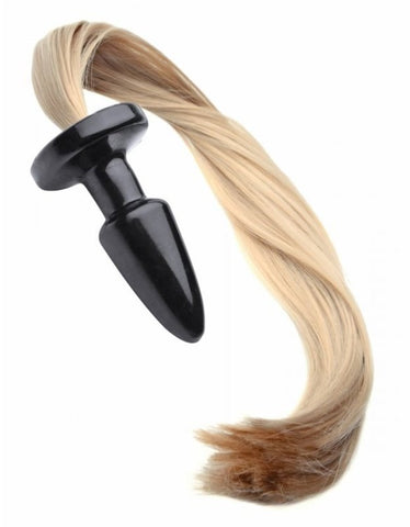 Blondie Pony Tail Butt Plug by XR Brands - Butt Plugs