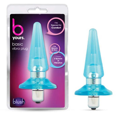 Basic Vibra Waterproof Butt Plug by Blush Novelties - Butt Plugs