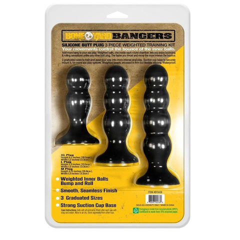 Bangers Silicone Ass Training Butt Plug Kit - Butt Plugs