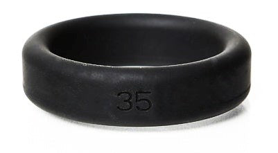 Boneyard Silicone Cock Ring Black 50MM by C1R Releasing - Stretchy Cock Rings