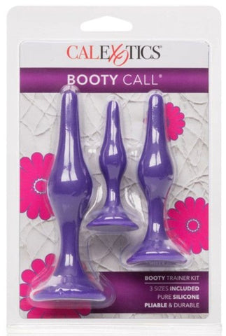 Booty Silicone Anal Trainer Kit Purple Butt Plug - Butt Plugs