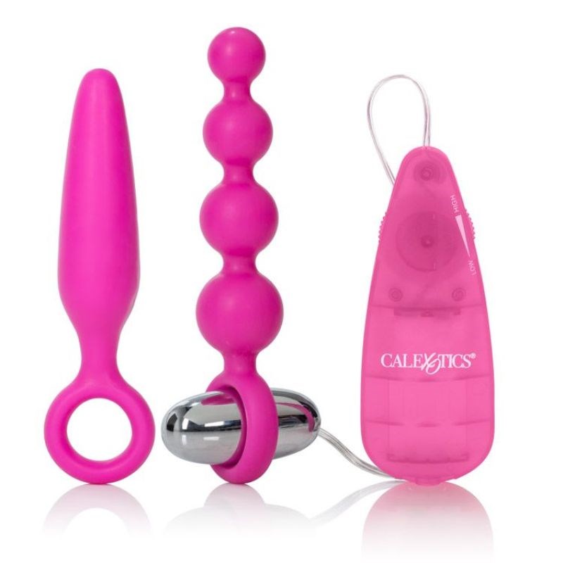 Booty Call Booty Vibro Kit Pink - - Anal Vibrators