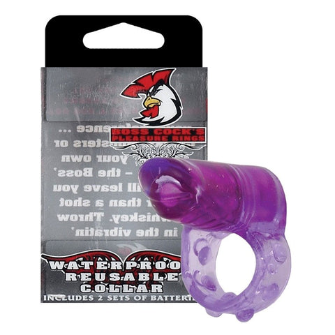 Boss Cocks Collar Purple Waterproof by Evolved - Cock Rings