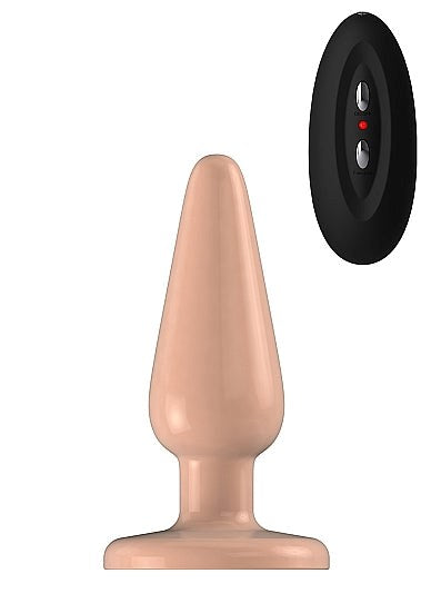 Bottom Line Vibrating Butt Plug Model 1 Flesh - - Butt Plugs