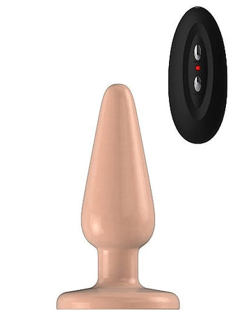 Bottom Line Vibrating Butt Plug Model 1 Flesh - Butt Plugs
