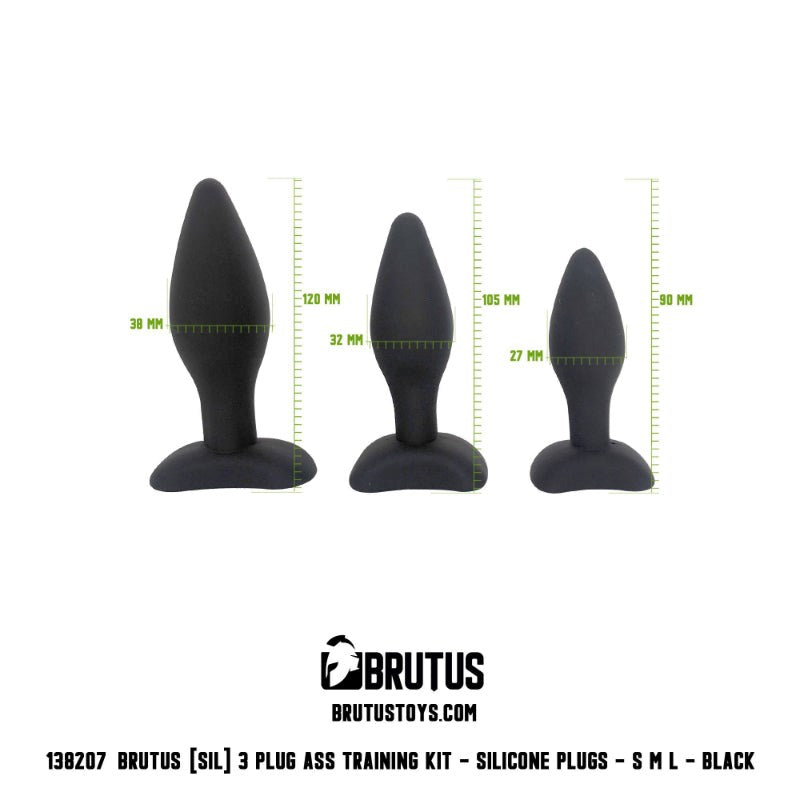 Bruts Anal Training Kit 3 Pc - - Butt Plugs