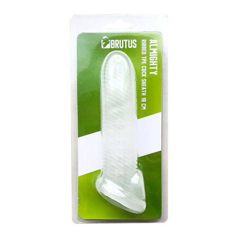 Almighty Ribbed Cocksheath Penis Pump by Brutus - Pumps, Extenders and Sleeves