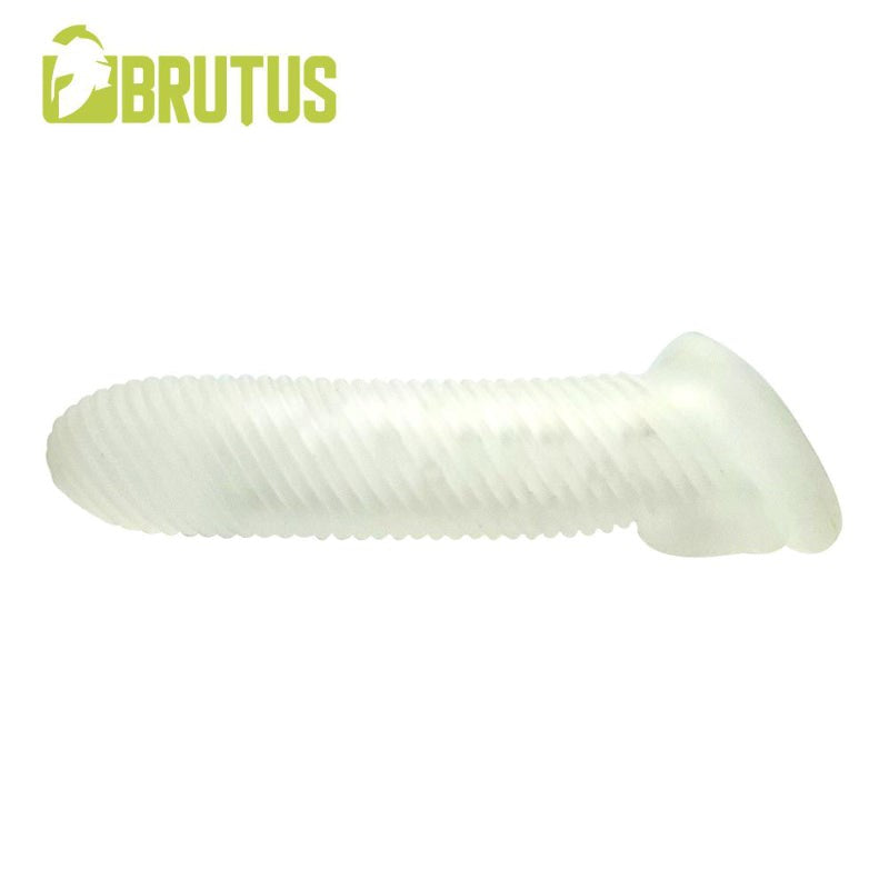 Brutus Almighty Ribbed Cocksheath 18cm - - Pumps, Extenders and Sleeves