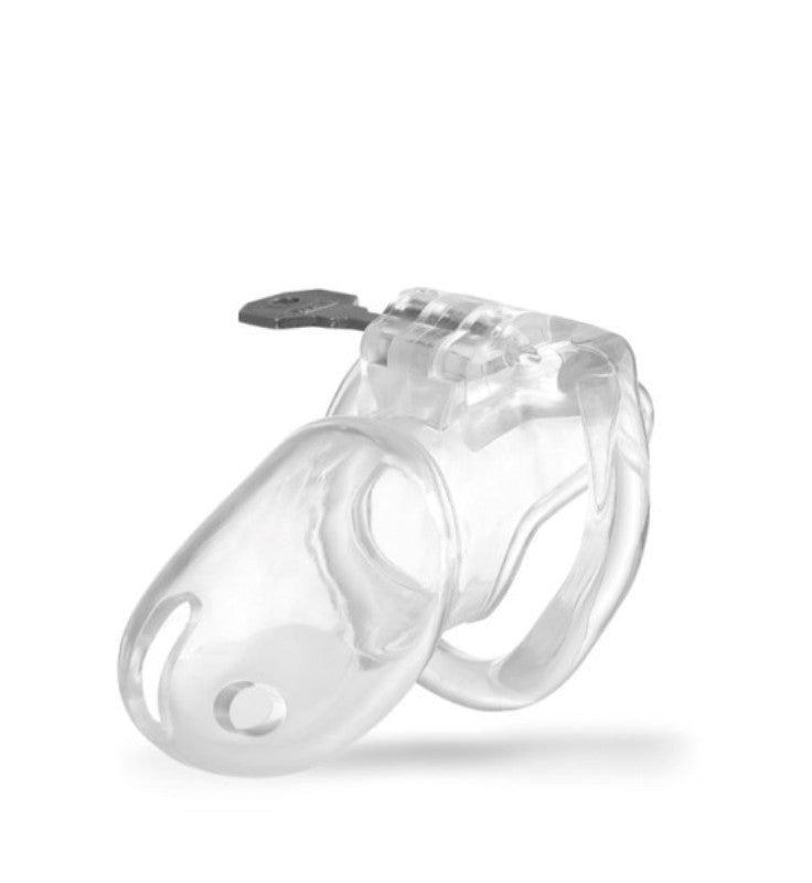 Brutus Stealth Chastity Cage Clear - - Male Chastity