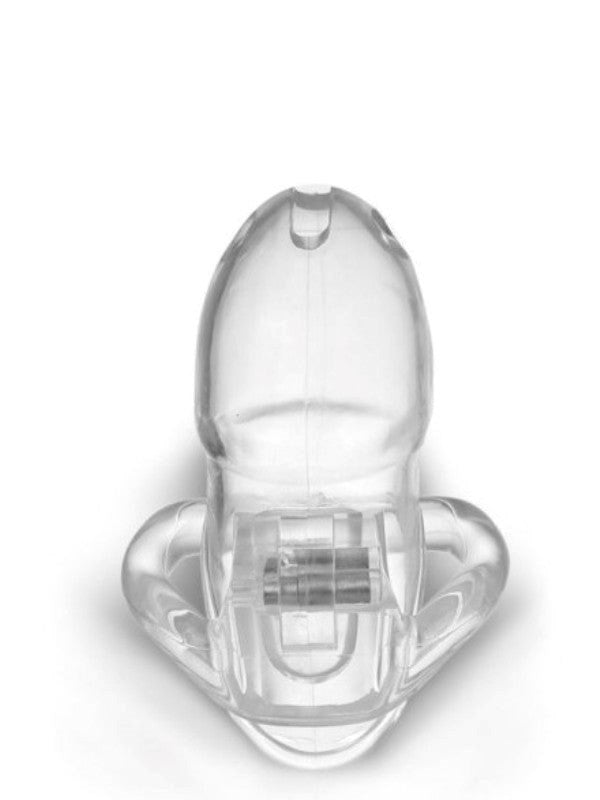 Brutus Stealth Chastity Cage Clear - - Male Chastity