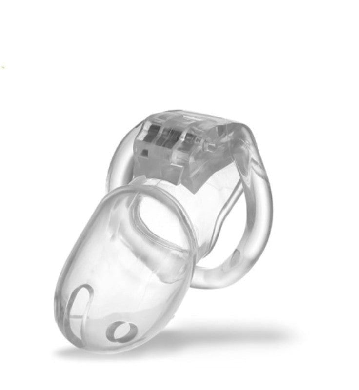 Brutus Stealth Chastity Cage Clear - - Male Chastity